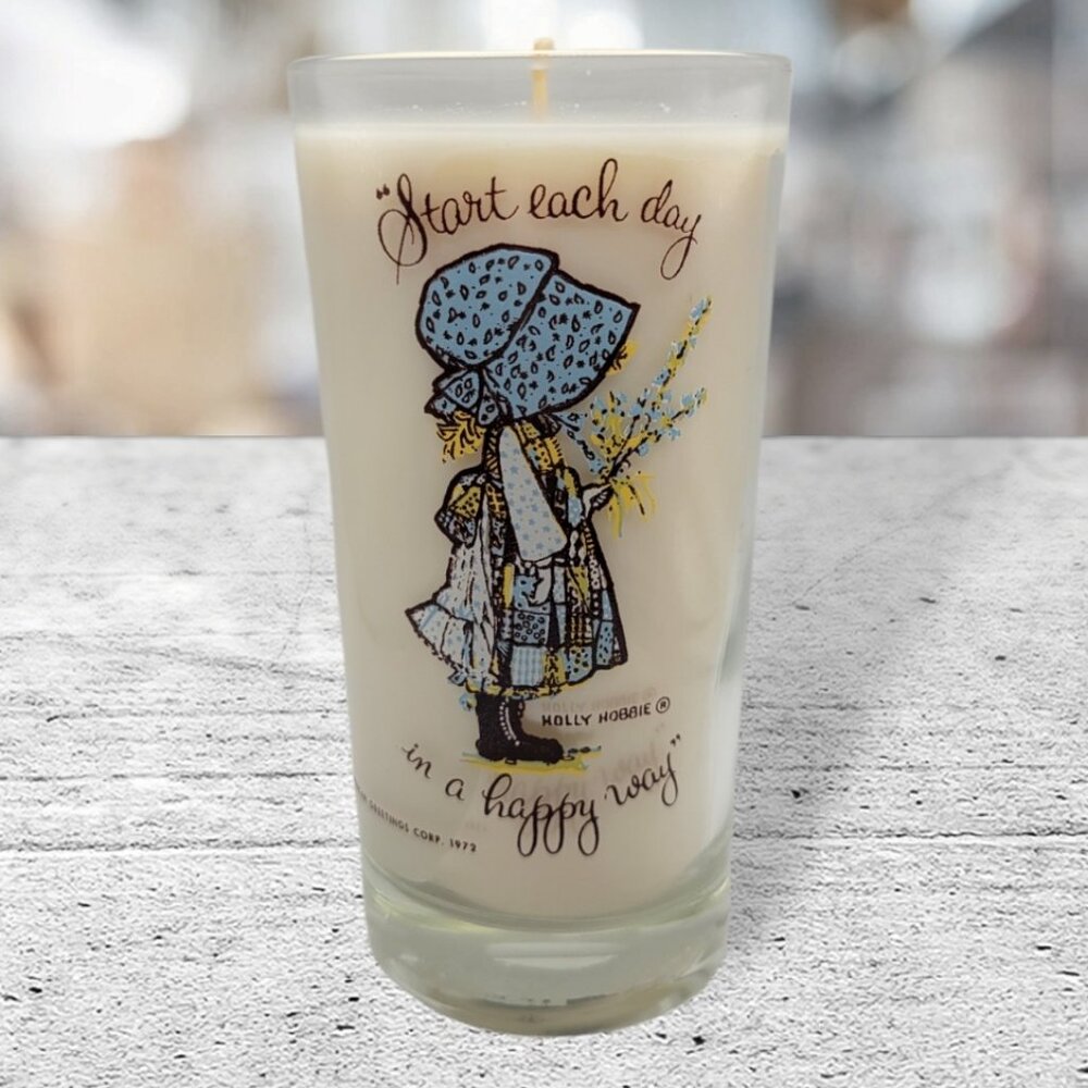Vintage Holly Hobbie Toasted Coconut 12 oz. Luxury Shabby Chic Soy Wax Candle